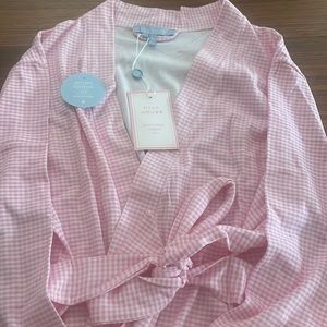 Hill House Pink Gingham Robe